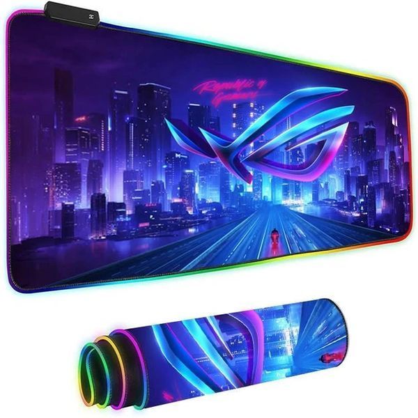 Килимок для миші City з RGB-підсвіткою 80 см &times; 30 см &times; 4 мм 2590331521 фото