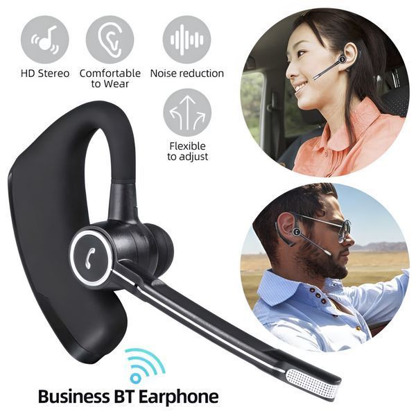 Багатофункціональна Bluetooth-гарнітура Hands-Free з активним шумозаглушенням Black 2541872269 фото