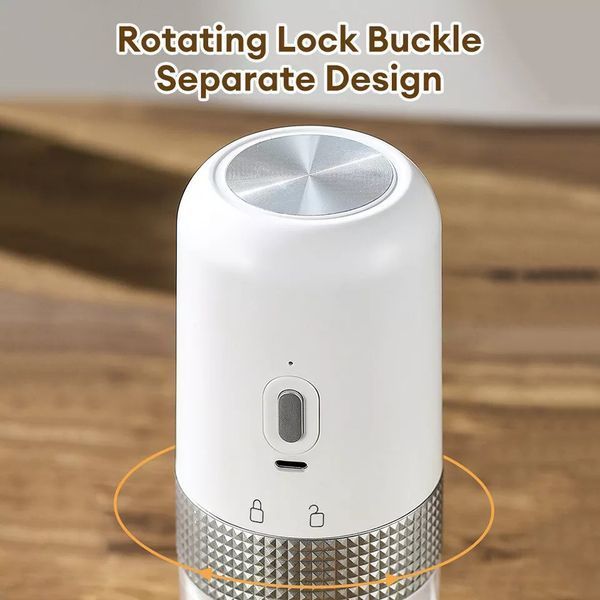 Електрична акумуляторна кавомолка Electric Grinder, Портативна USB бездротова кавомолка Біла 2375288919 фото
