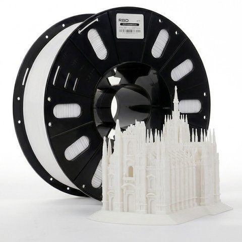 Філамент PETG пластик для друку 3D Premium R3D 3 кг 1.75 мм Білий 2918646620 фото