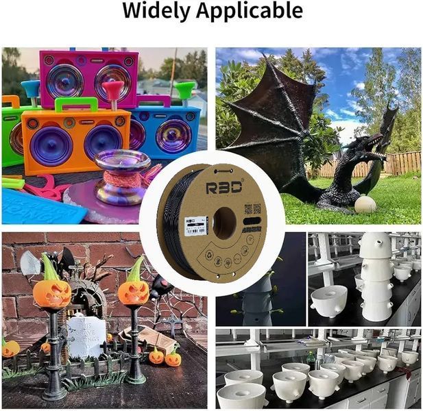 Філамент PETG пластик для друку 3D Premium R3D 3 кг 1.75 мм Білий 2918646620 фото