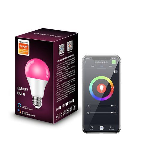 Розумна лампочка RGB LED&nbsp;с Wi-Fi Bluetooth Tuya Smart&nbsp;15W 2734157562 фото