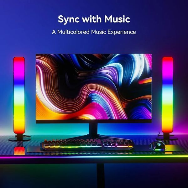 Світлодіодний нічник LED RGB настільна лампа з Wi-Fi керуванням 2734228397 фото